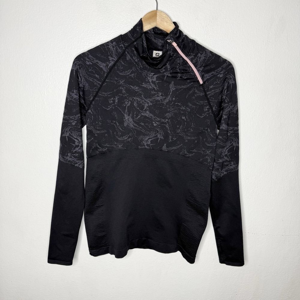 Fabletics Amelie Seamless Long Sleeve Pullover Zip Running Womens Medium‎
